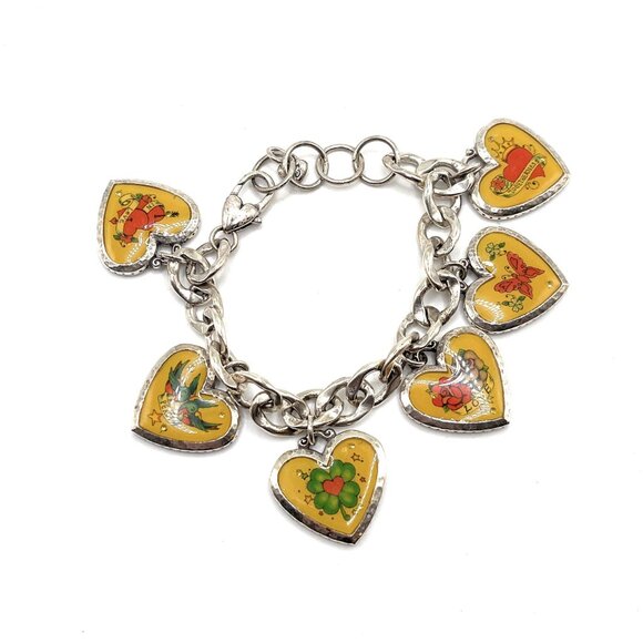 Brighton Groovy Heart Charm Bracelet - 3528 - Picture 3 of 3
